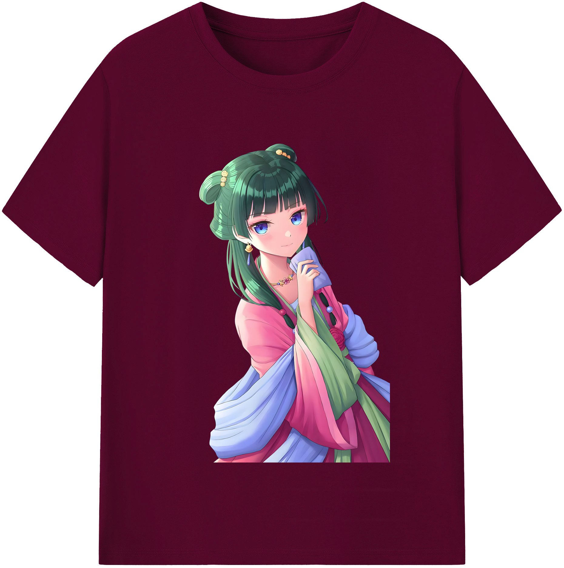 （画像用） 薬屋のひとりごと The Apothecary Diaries レディースカジュアルプリントTシャツ（綿100％）